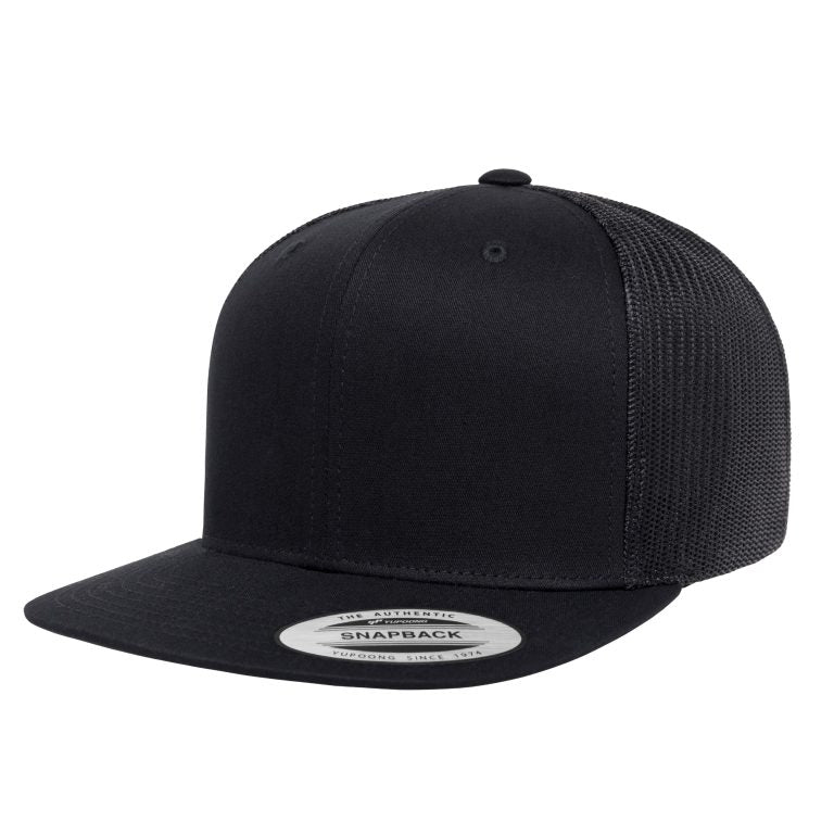 YP Classics 6609 Acrylic Patch Flat Bill Trucker Hat