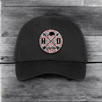 Crimson Camo Trucker