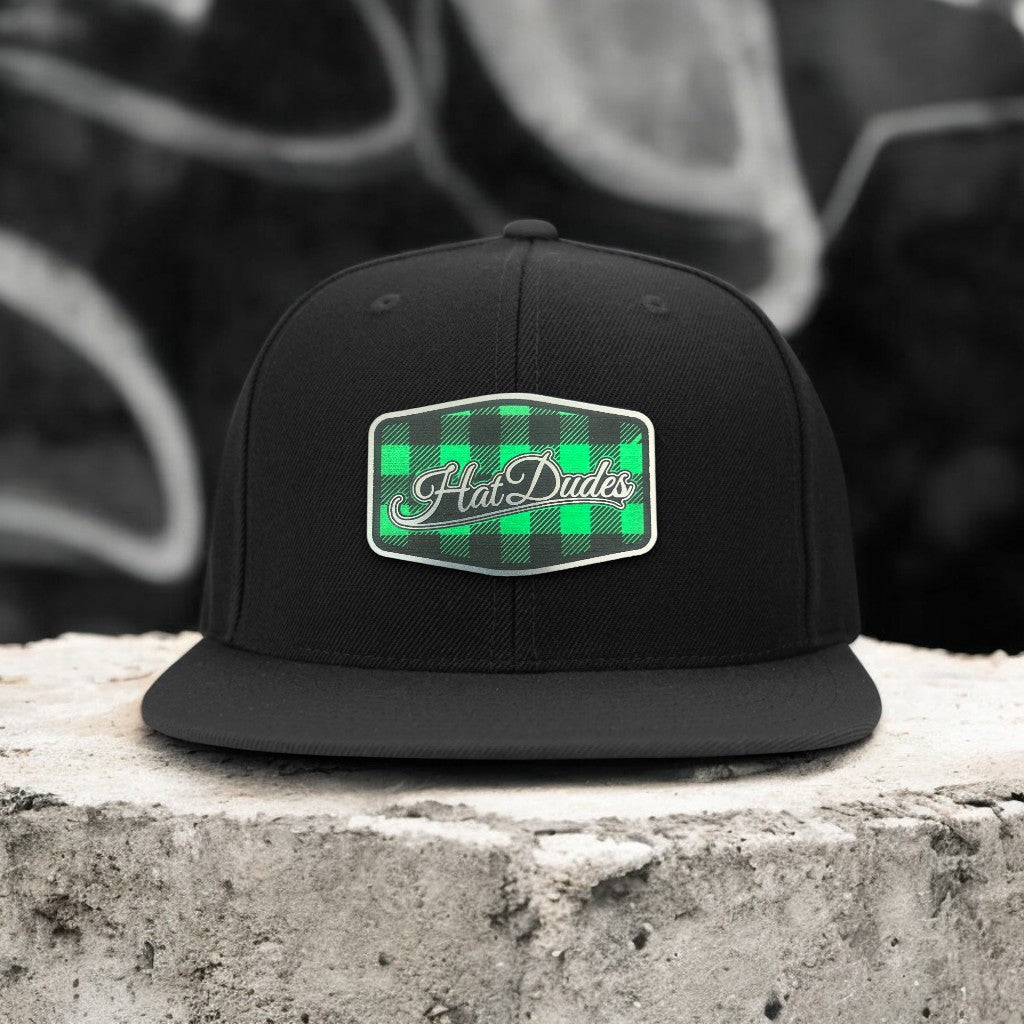 Hat Dudes - Plaid Edition FlatBill (Green)